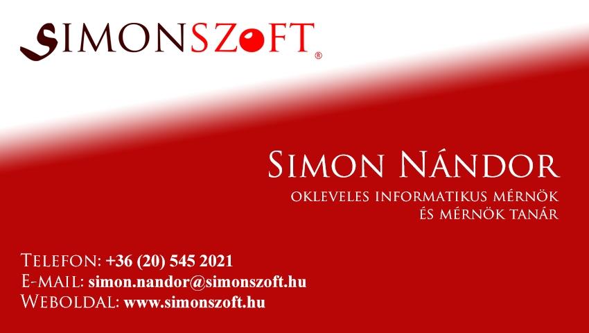 Simon Nándor, Simonszoft